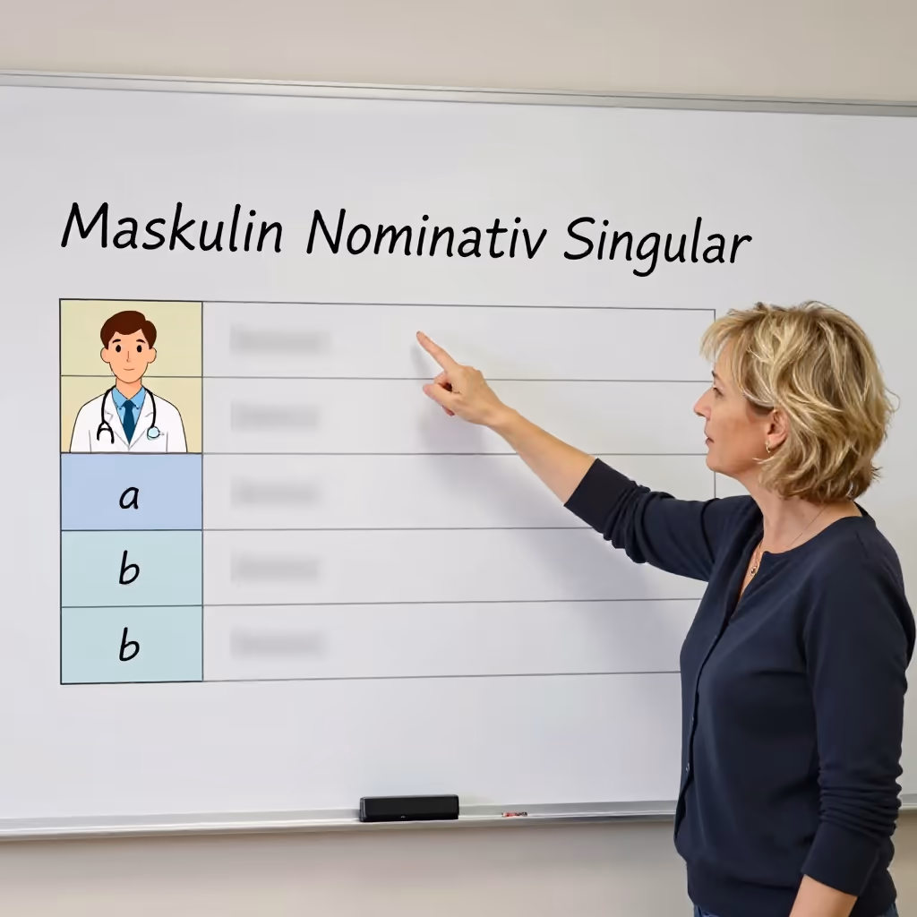 Visual example for Top 1000 German Words