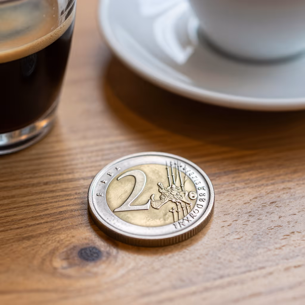 Visual example for Euro: der Euro