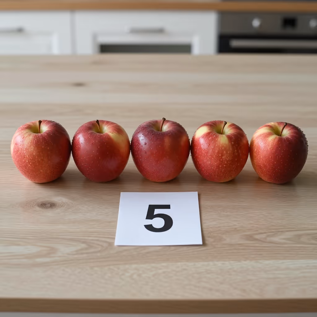 Visual example for fünf
