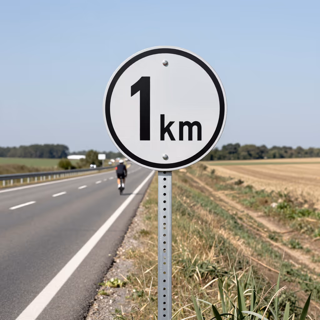 Visual example for Kilometer