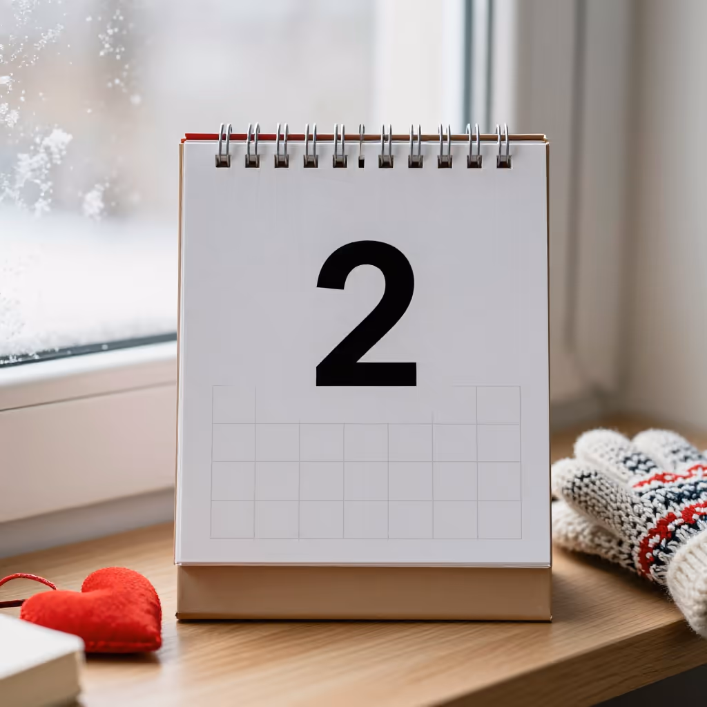 Visual example for Februar: der Februar