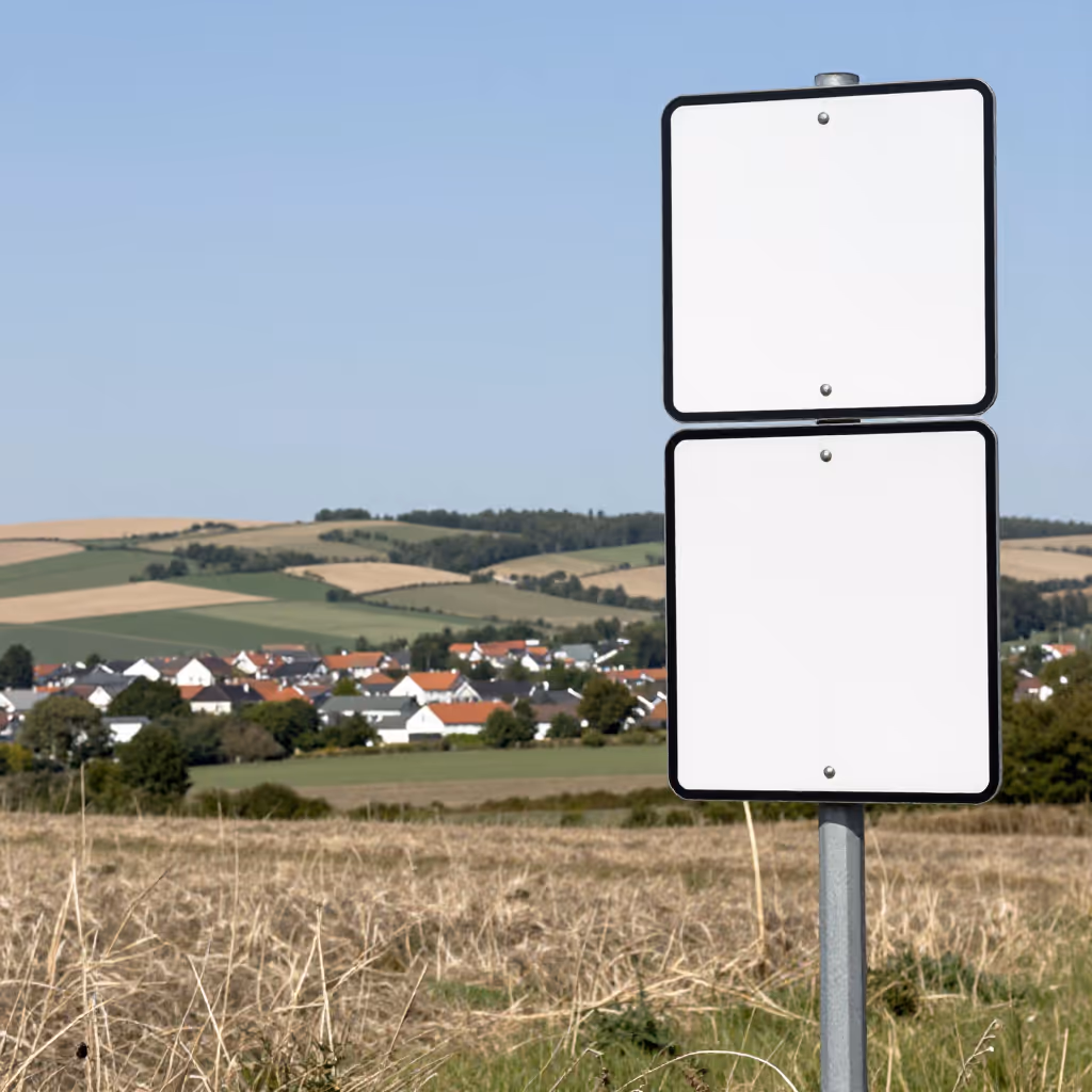 Visual example for entfernen: entfernt sein