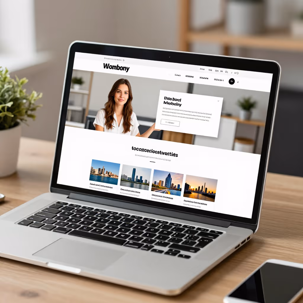 Visual example for Website: die Website