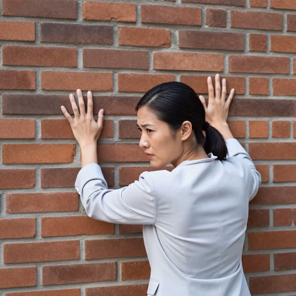 Visual example for rennen: gegen eine Wand rennen
