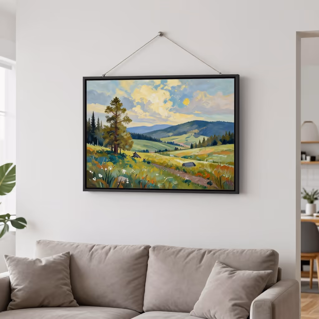 Visual example for hängen