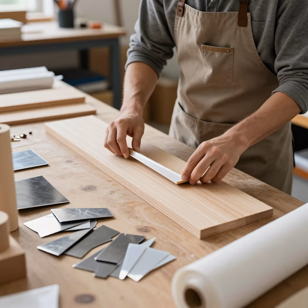 Visual example for Material: das Material