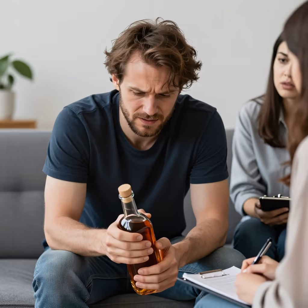Visual example for abhängig: abhängig von