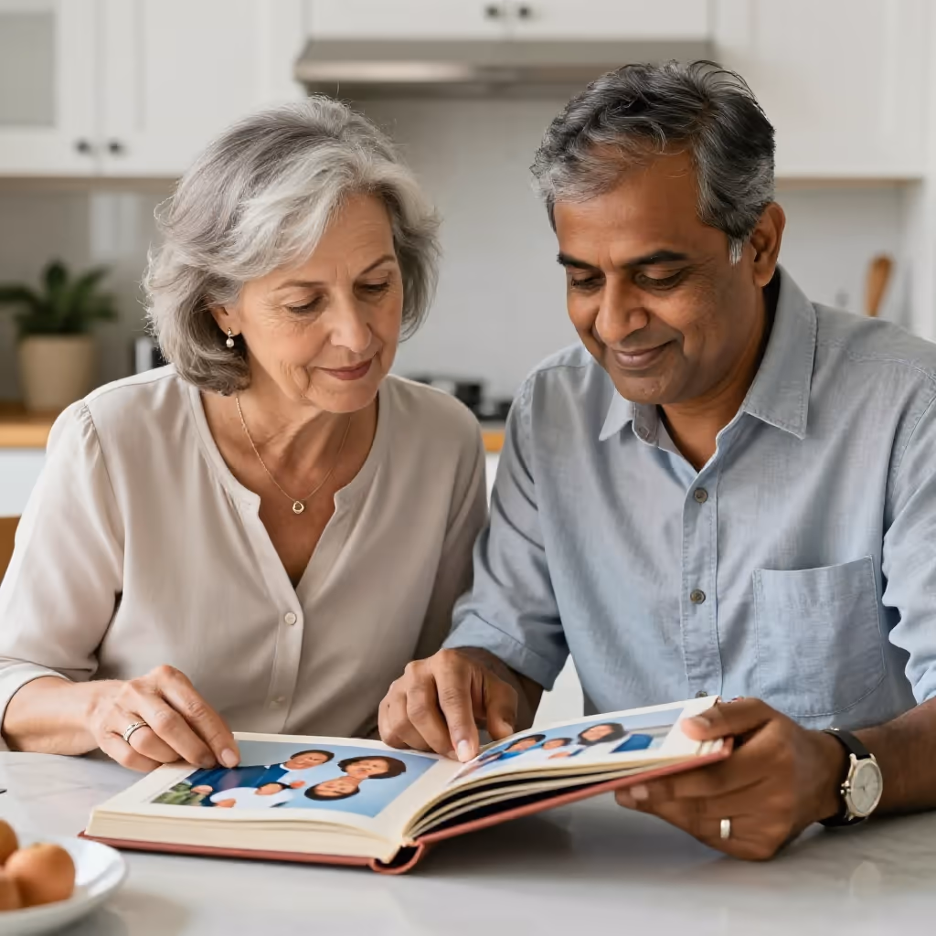 Visual example for verheiraten: verheiratet sein