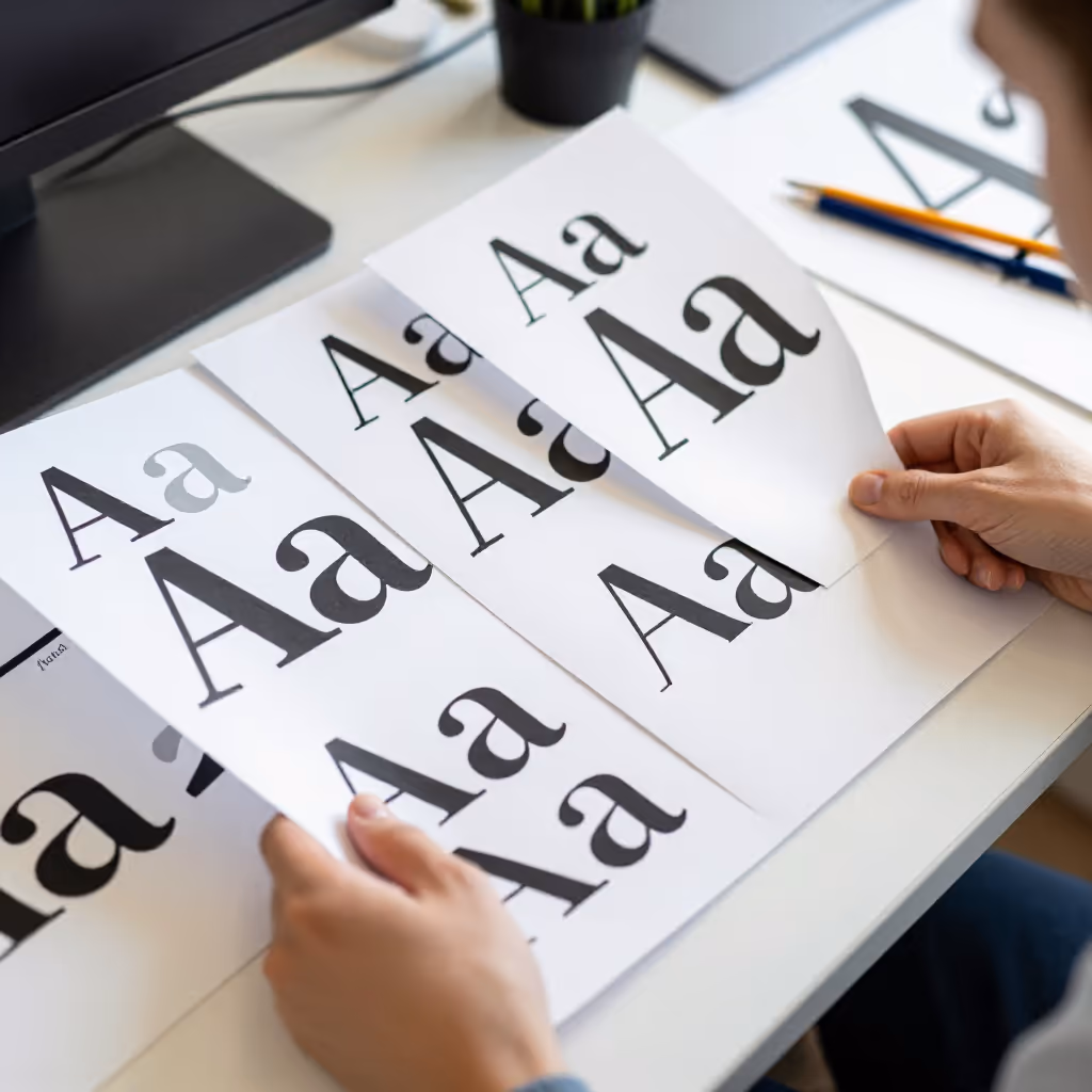 Visual example for Schrift