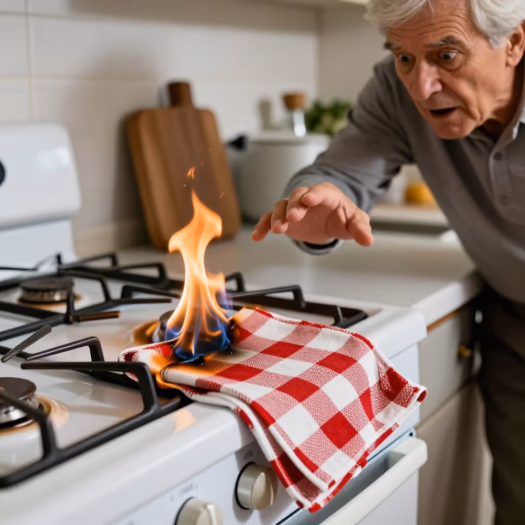 Visual example for fangen: Feuer fangen