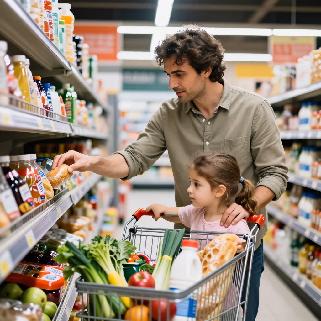 Visual example for einkaufen: einkaufen