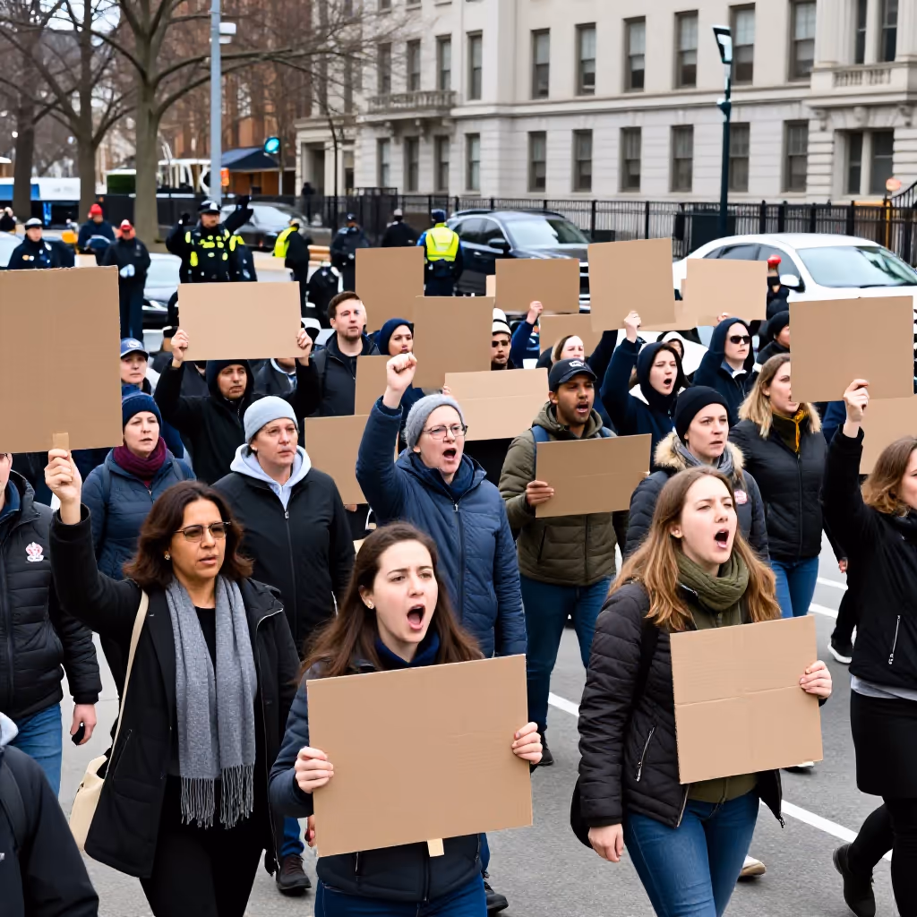 Visual example for Protest: der Protest