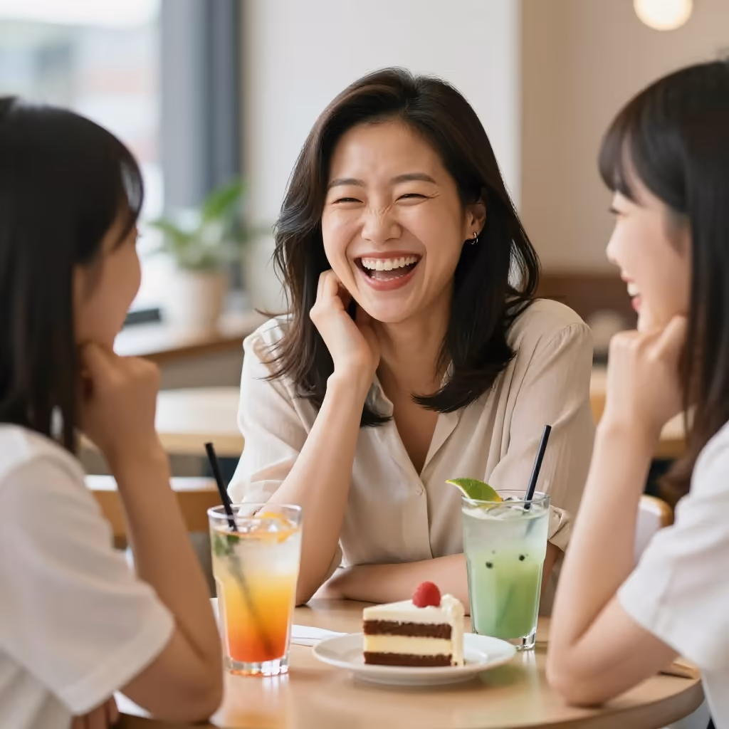 Visual example for happy: happy