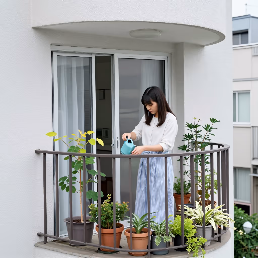 Visual example for Balkon: der Balkon