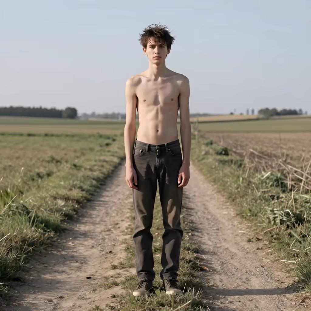 Visual example for Strich: ein Strich in der Landschaft