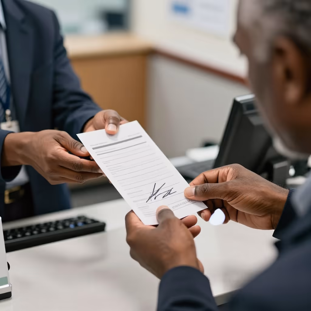 Visual example for Check: der Check