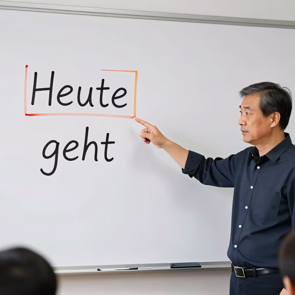 Visual example for Vorfeld: das Vorfeld