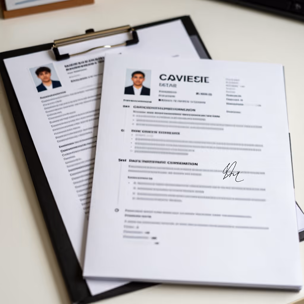 Visual example for Bewerbung: die Bewerbung