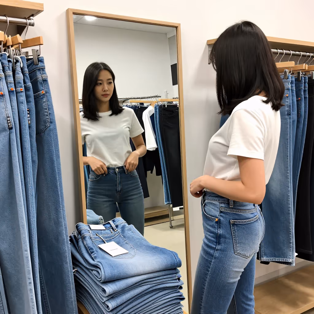 Visual example for Jeans: die Jeans