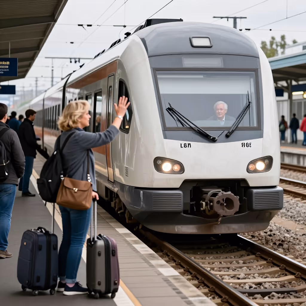 Visual example for Abfahrt: die Abfahrt