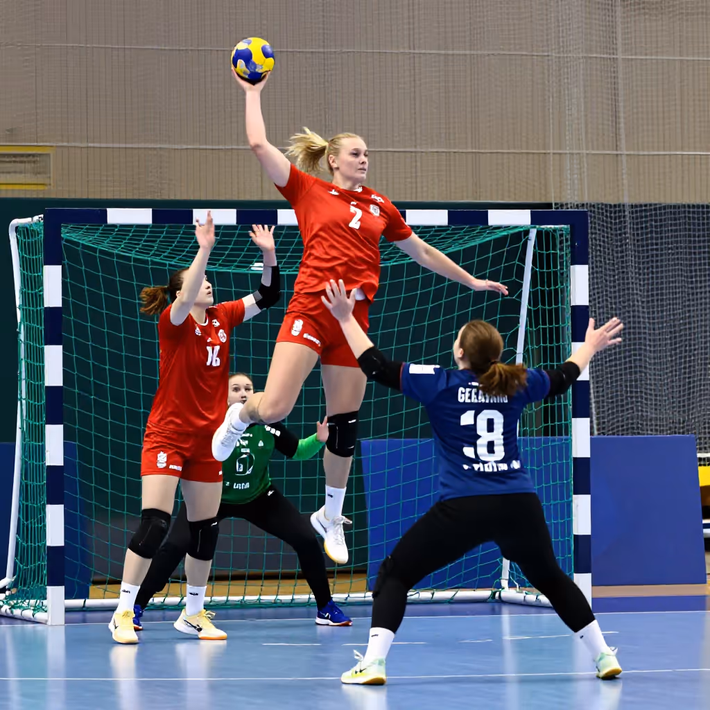 Visual example for Handball: der Handball