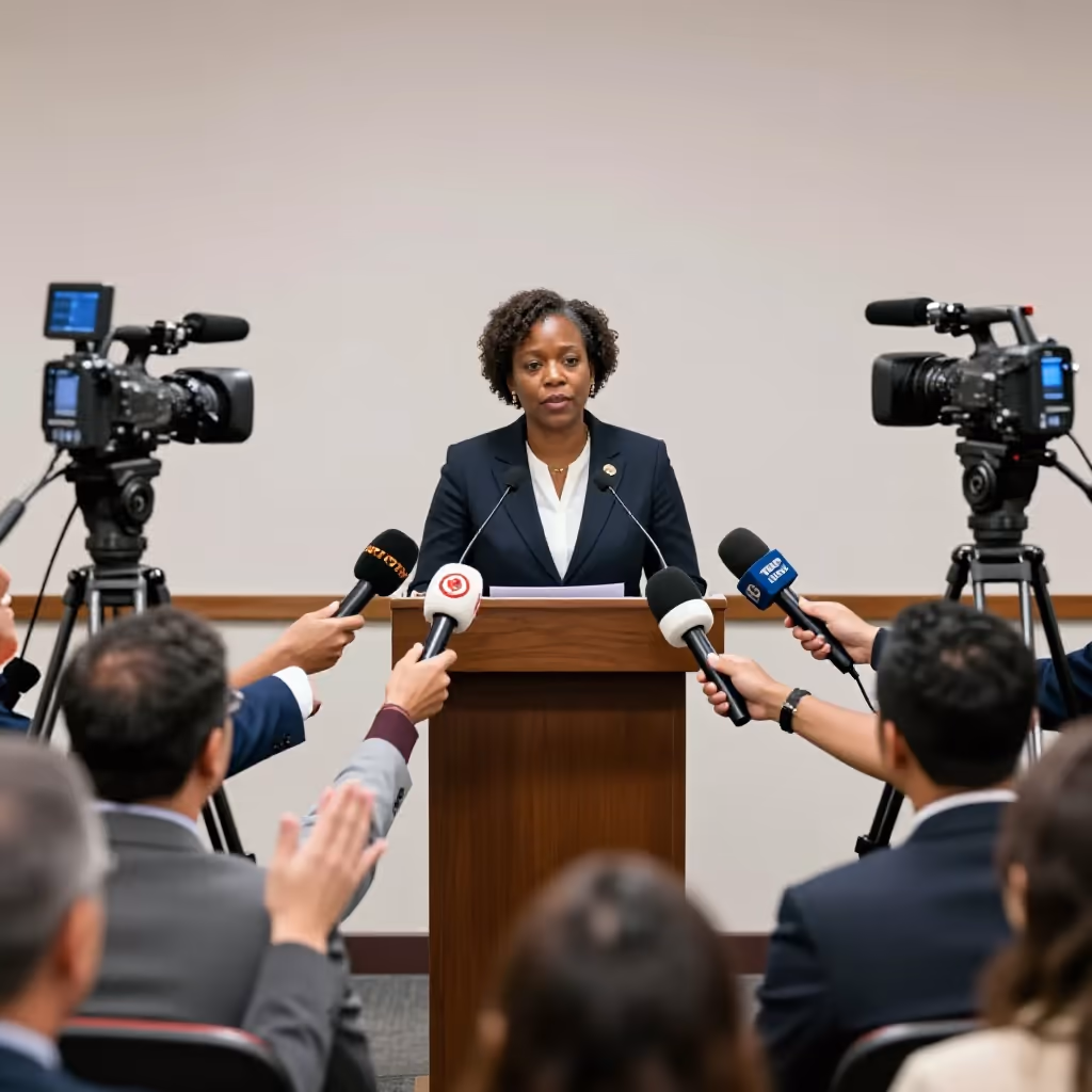 Visual example for Pressekonferenz: die Pressekonferenz