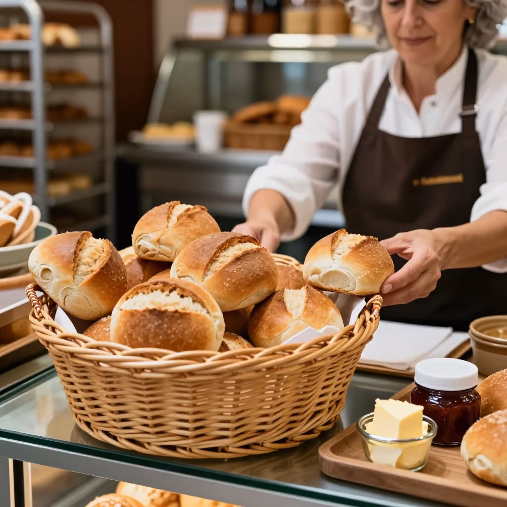 Visual example for Brötchen: das Brötchen