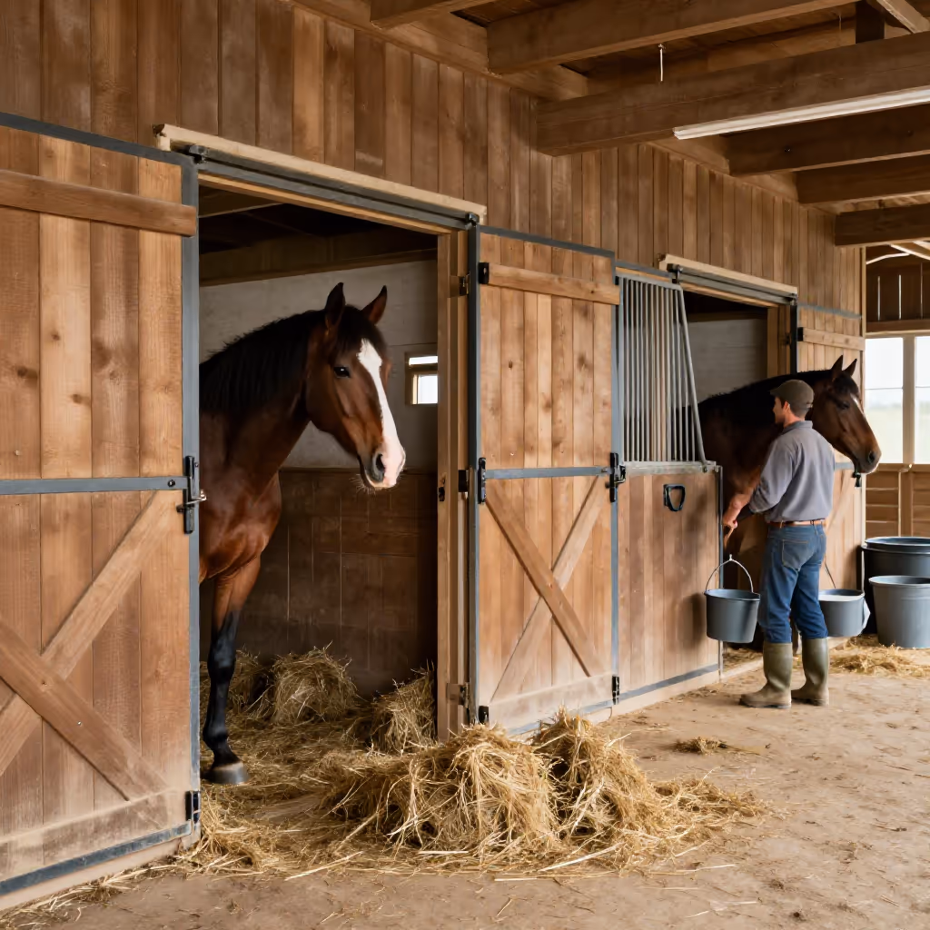 Visual example for Stall: der Stall
