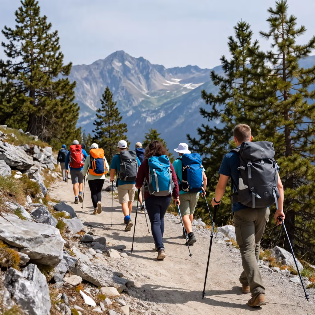 Visual example for Wanderung: die Wanderung