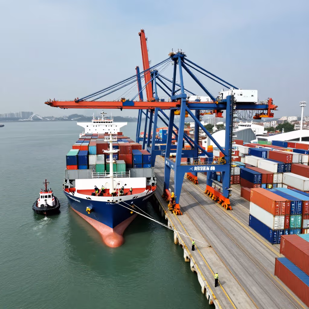 Visual example for Port: der Port