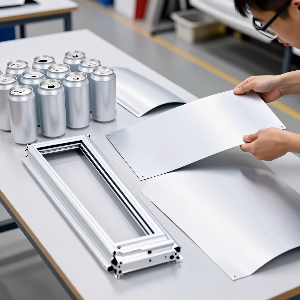 Visual example for Aluminium