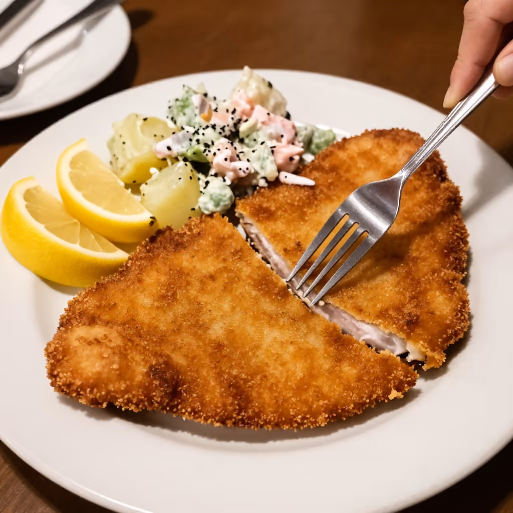 Visual example for Schnitzel