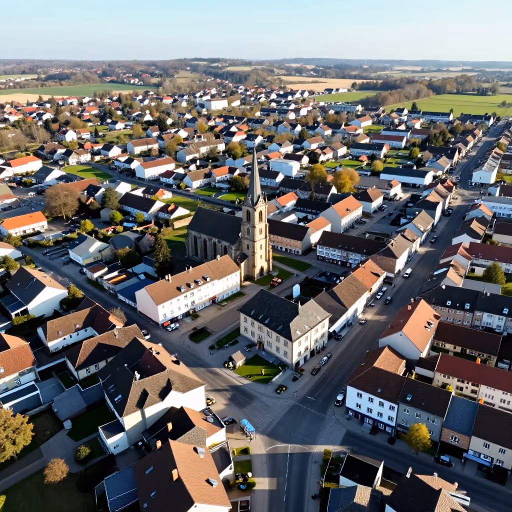 Visual example for Kleinstadt: die Kleinstadt