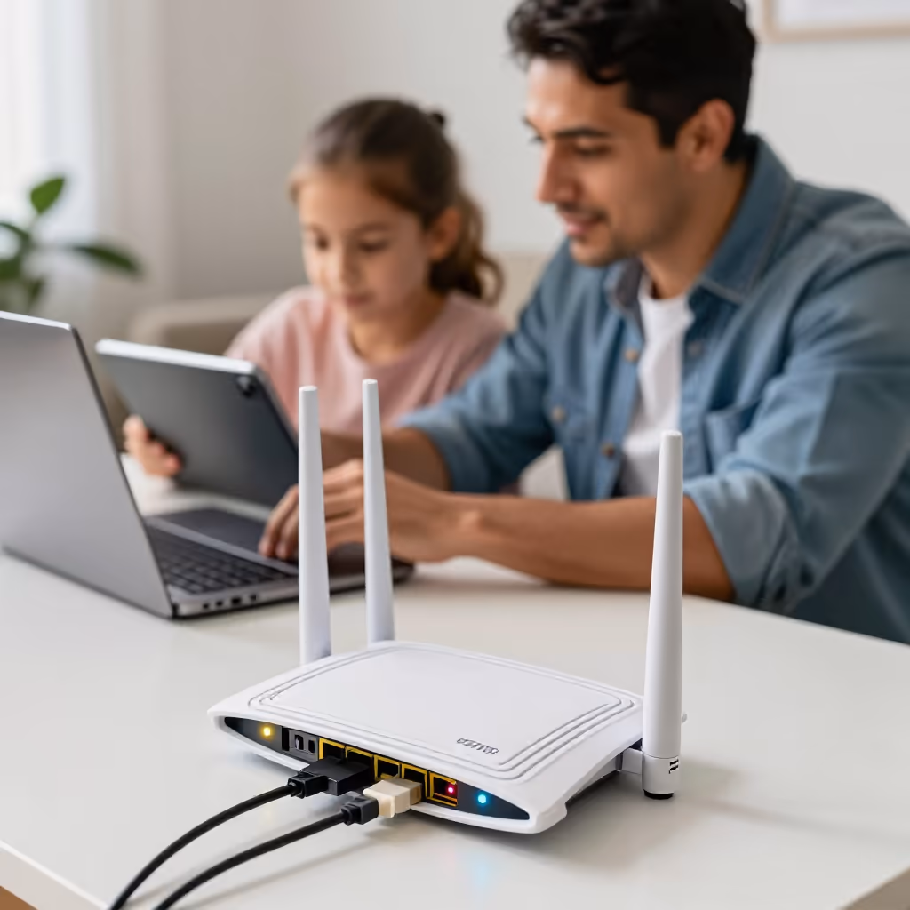 Visual example for Router