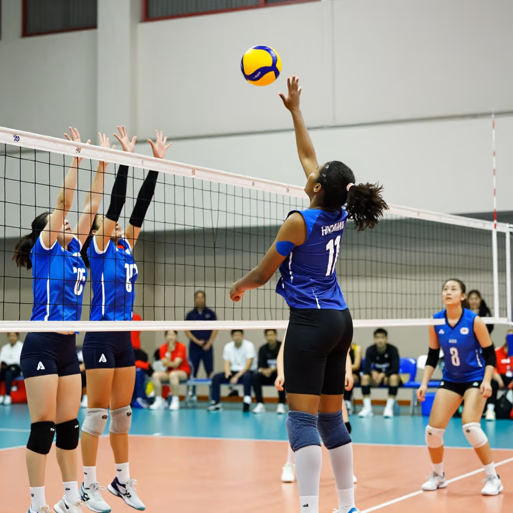 Visual example for Volleyball: der Volleyball
