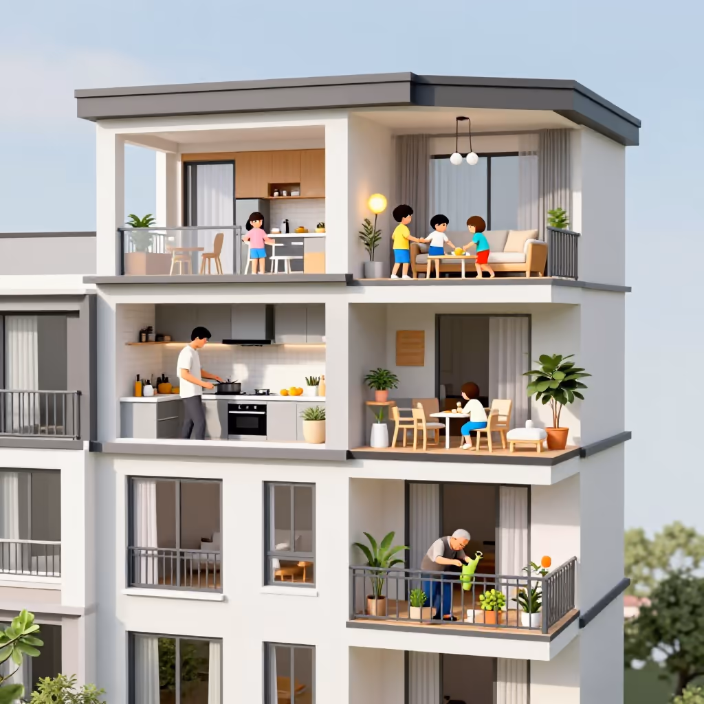 Visual example for Etage: die Etage