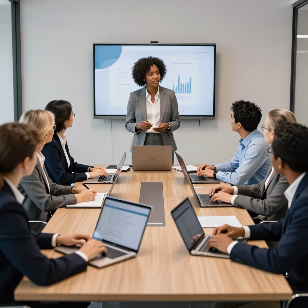 Visual example for Meeting: das Meeting