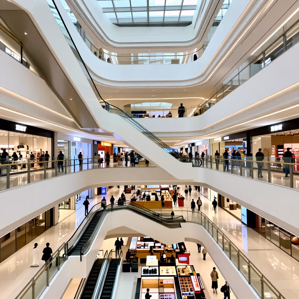 Visual example for Einkaufszentrum: das Einkaufszentrum