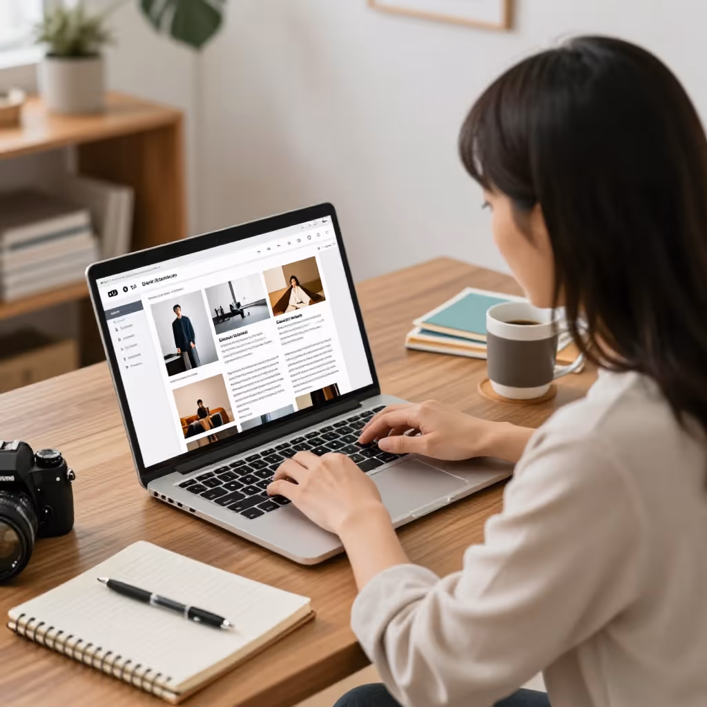 Visual example for Blogger