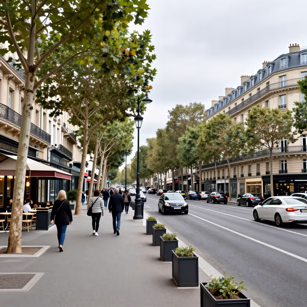Visual example for Boulevard: der Boulevard