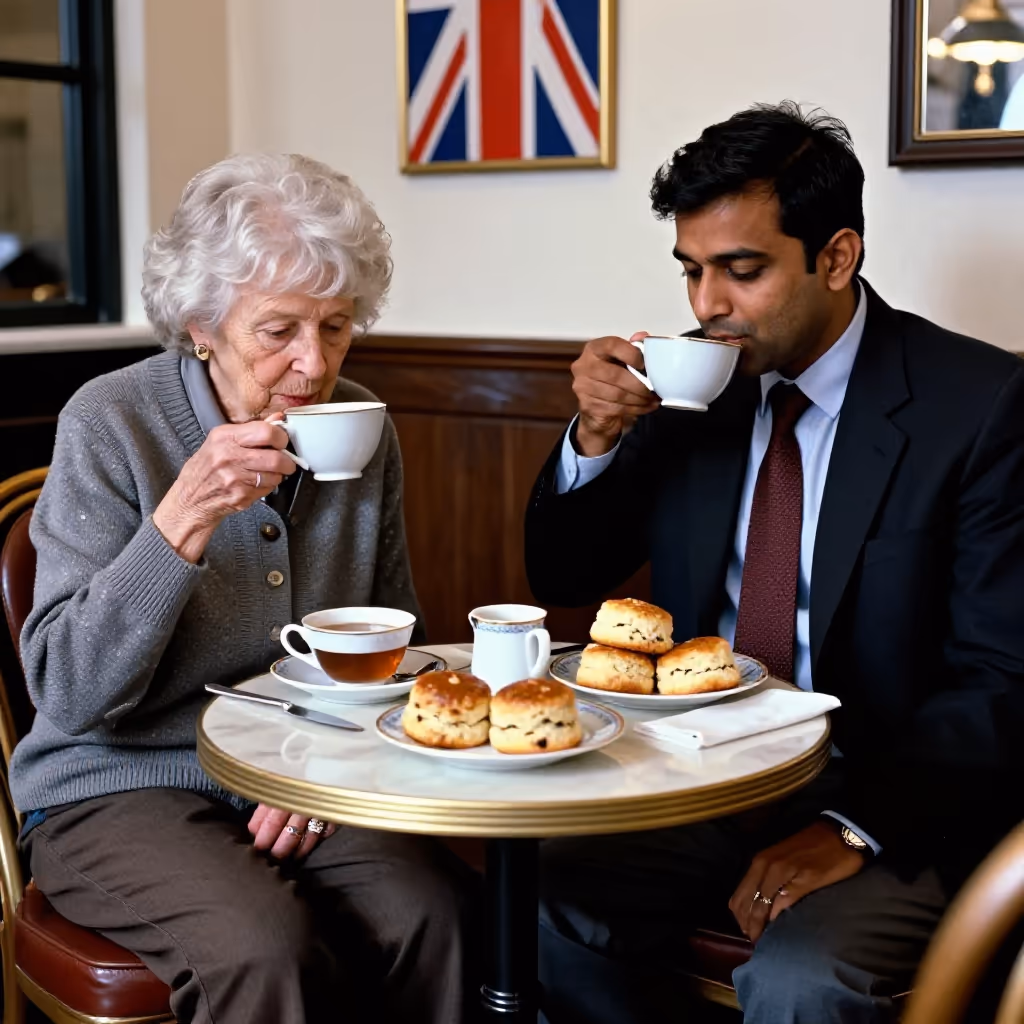 Visual example for british: british