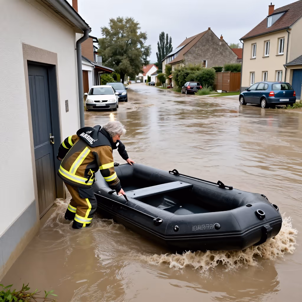 Visual example for Hochwasser: das Hochwasser