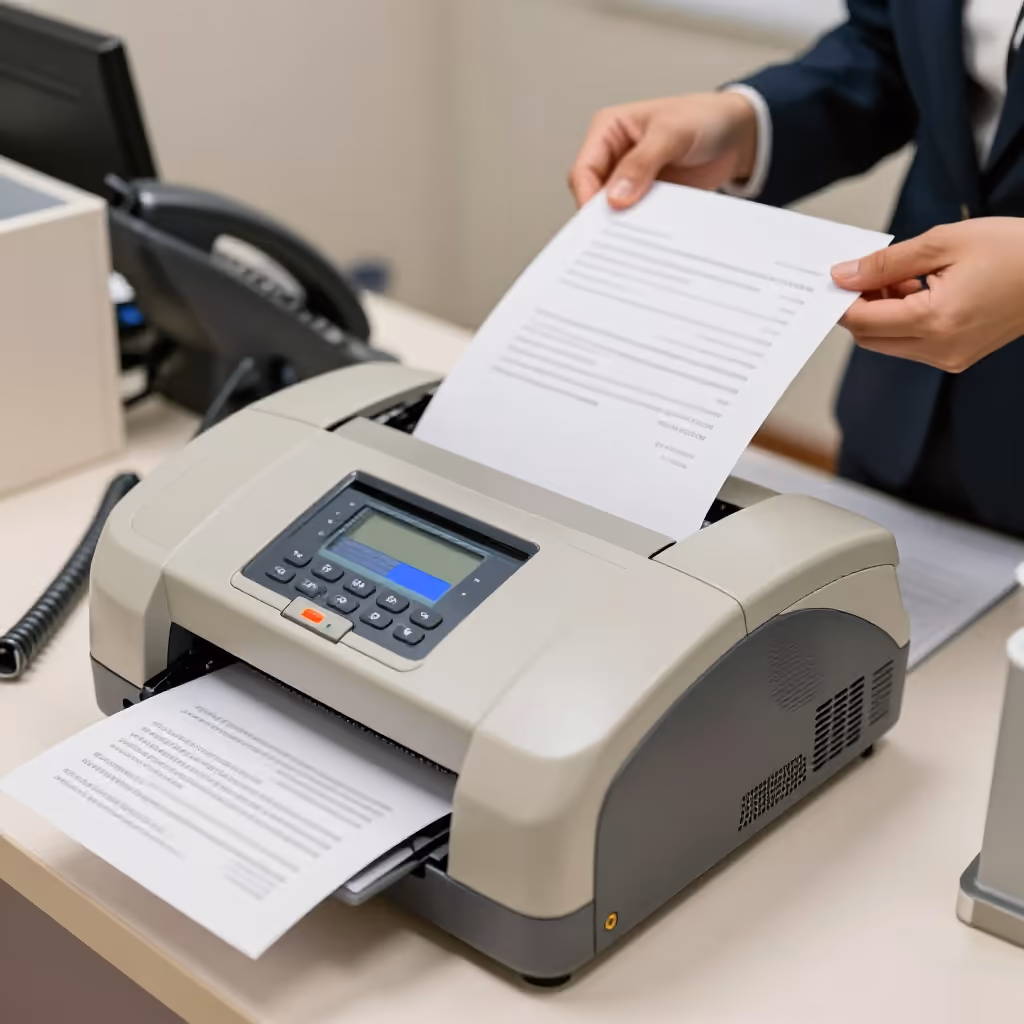 Visual example for Fax: das Fax
