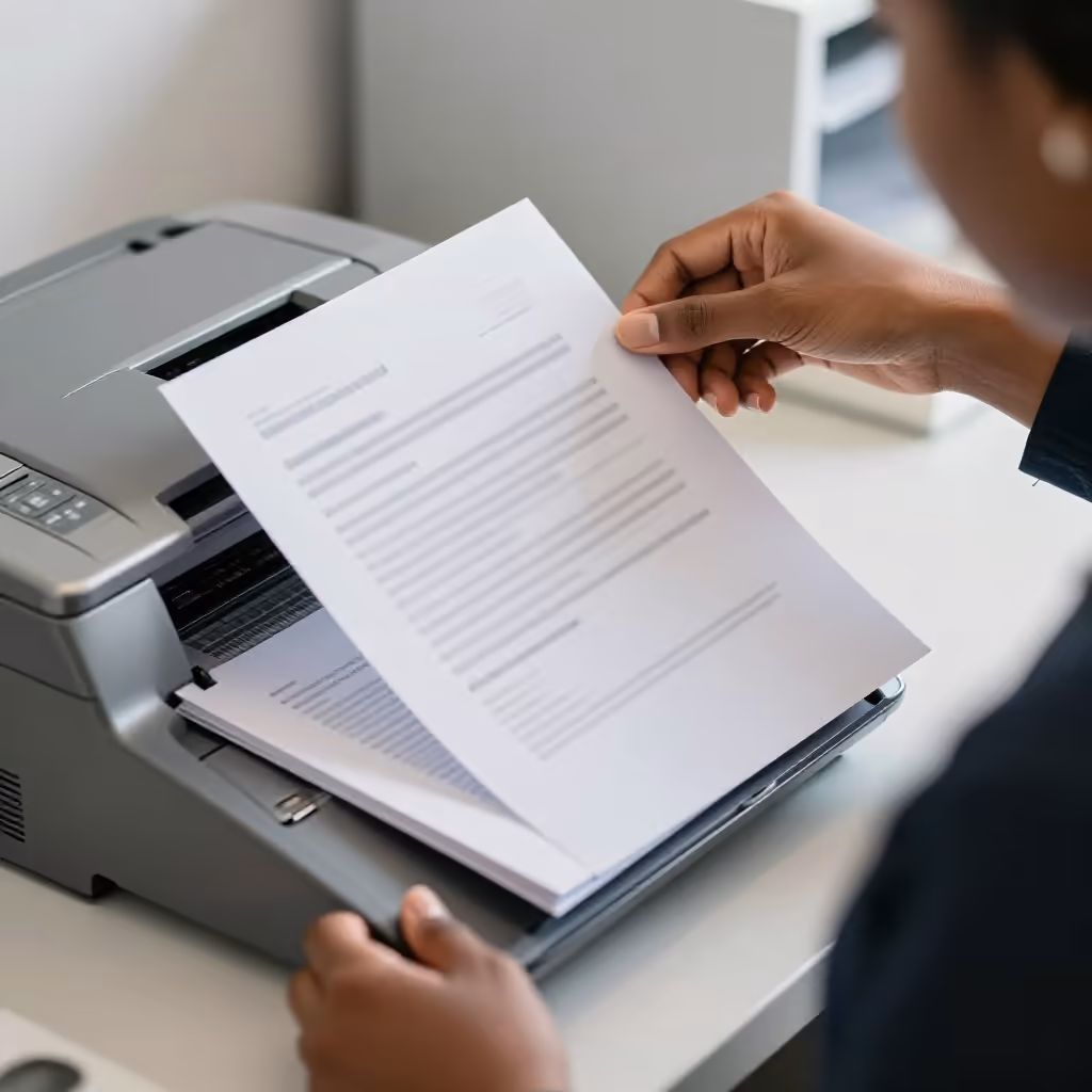 Visual example for Fax: das Fax