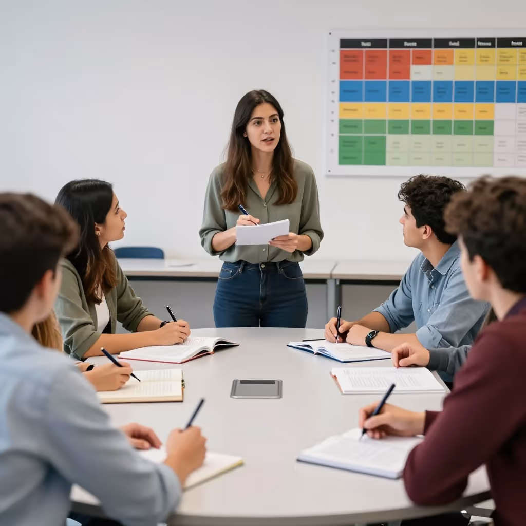 Visual example for Oberstufe: die Oberstufe