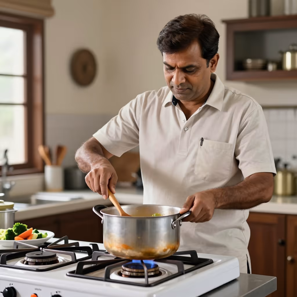 Visual example for aufsetzen: aufsetzen