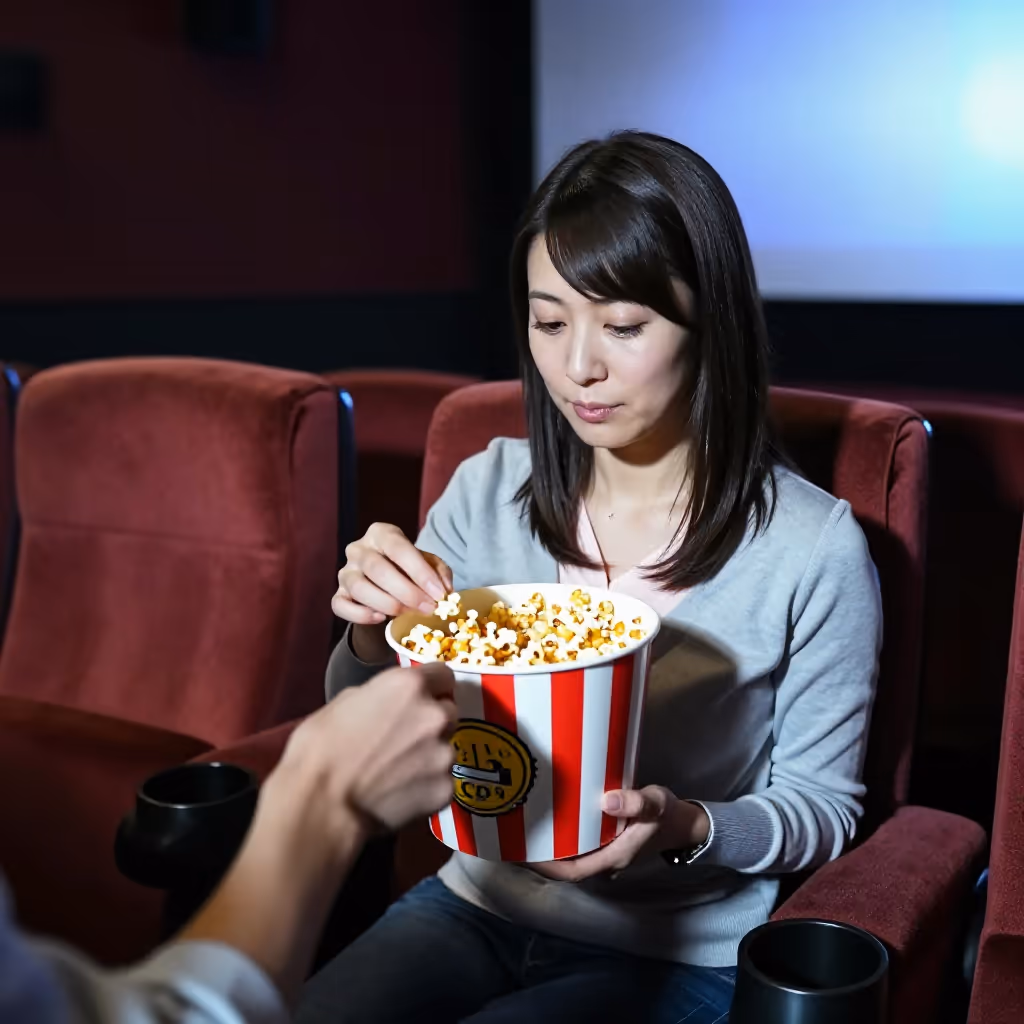 Visual example for Popcorn: das Popcorn