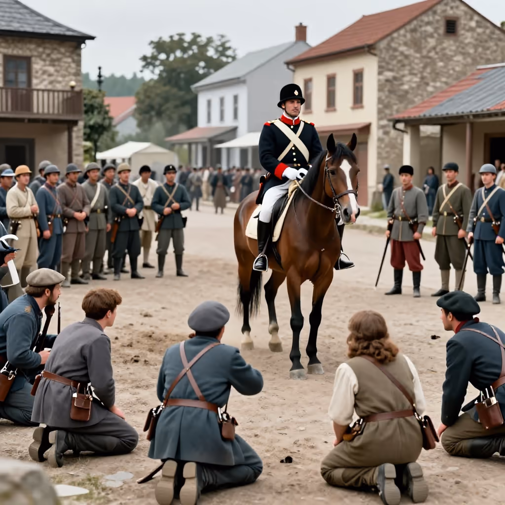 Visual example for unterwerfen: unterwerfen