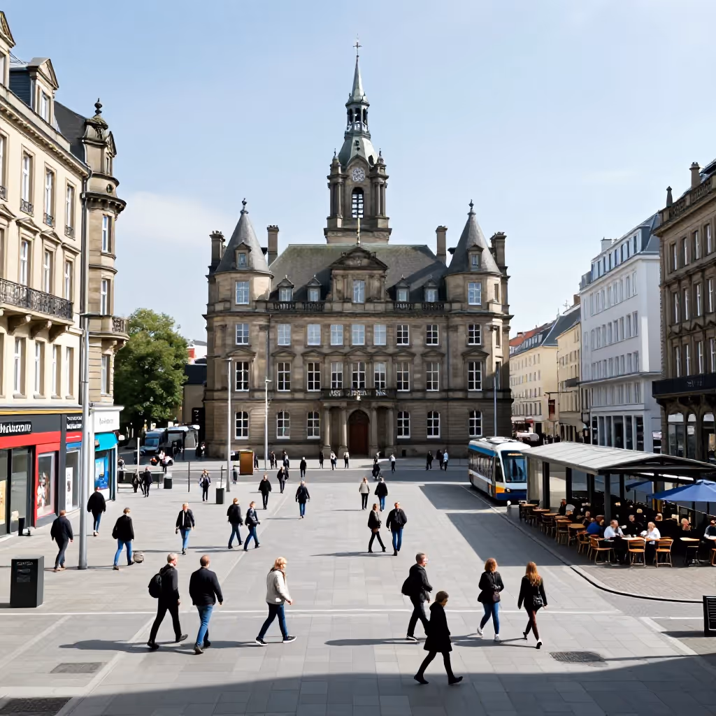 Visual example for Stadtzentrum: das Stadtzentrum