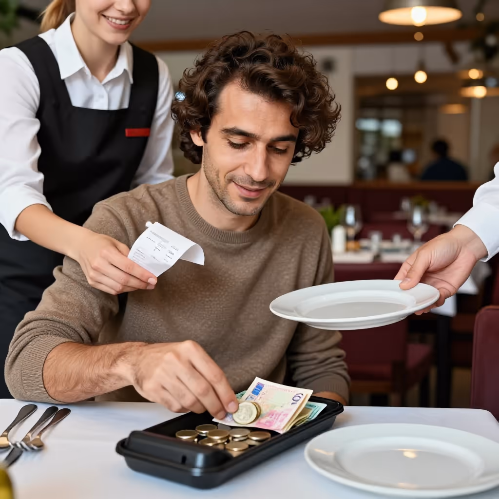 Visual example for Trinkgeld: das Trinkgeld